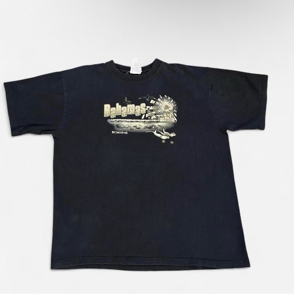 Mens Black Bahamas Graphic Short Sleeve Tee